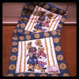 ❤️❤️ NWT! 8 Scarecrow Pot Holders or Placemats!